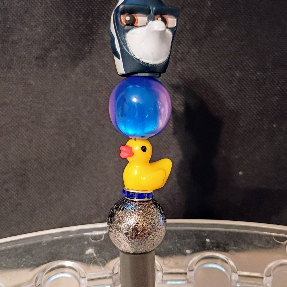 Colorful Bird Toy with Duck and Beads